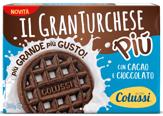 Colussi Il Gran Turchese Shortbread Biscuits with Chocolate, 300g Sweets & Snacks Colussi 