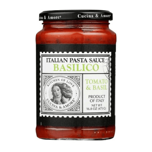 Cucina & Amore Basilico Pasta Sauce, 16.8 oz Sauces & Condiments Cucina & Amore 