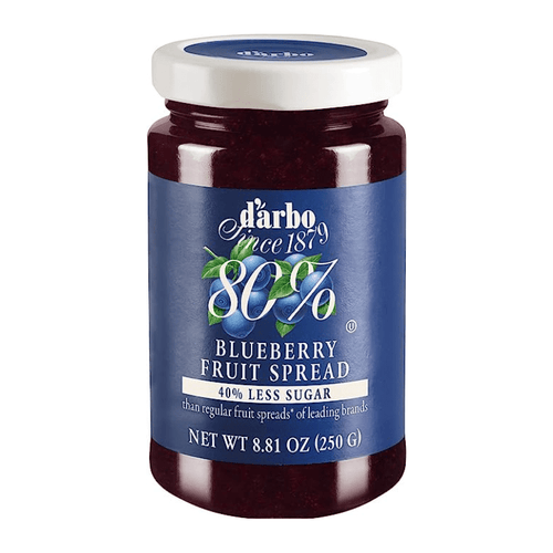 D'Arbo 40% Less Sugar Blueberry Fruit Spread, 8.8 oz Pantry d'arbo 