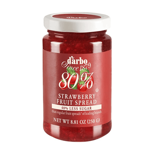 D'Arbo 40% Less Sugar Strawberry Fruit Spread, 8.8oz Pantry d'arbo 