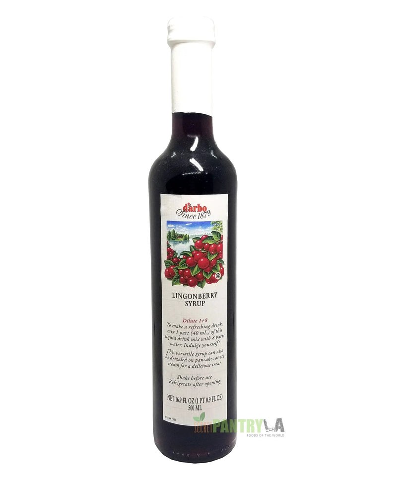 D'Arbo Lingonberry Syrup, 16.9 oz Pantry d'arbo