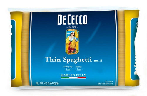 De Cecco #11 Spaghettini Bulk Pasta, 5 lbs