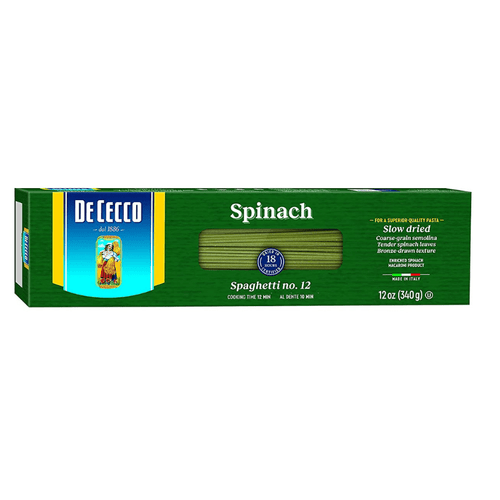 De Cecco #12 Spinach Spaghetti, 12 oz Pasta & Dry Goods De Cecco 