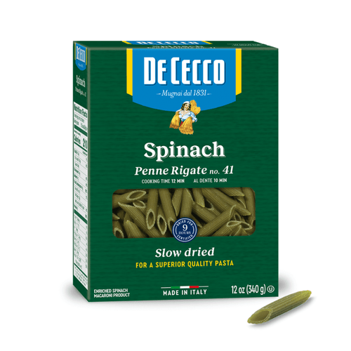 De Cecco #41 Spinach Penne Rigate, 12 oz Pasta & Dry Goods De Cecco 