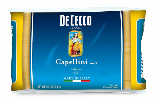 De Cecco #9 Capellini Bulk Pasta, 5 lbs