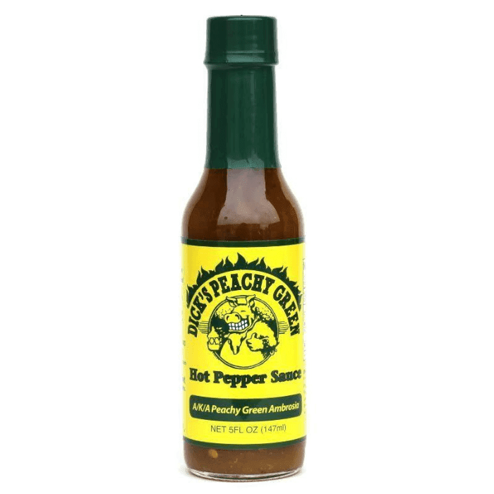 Dirty Dick's Peachy Green Hot Pepper Sauce, 5 oz | Supermarket Italy