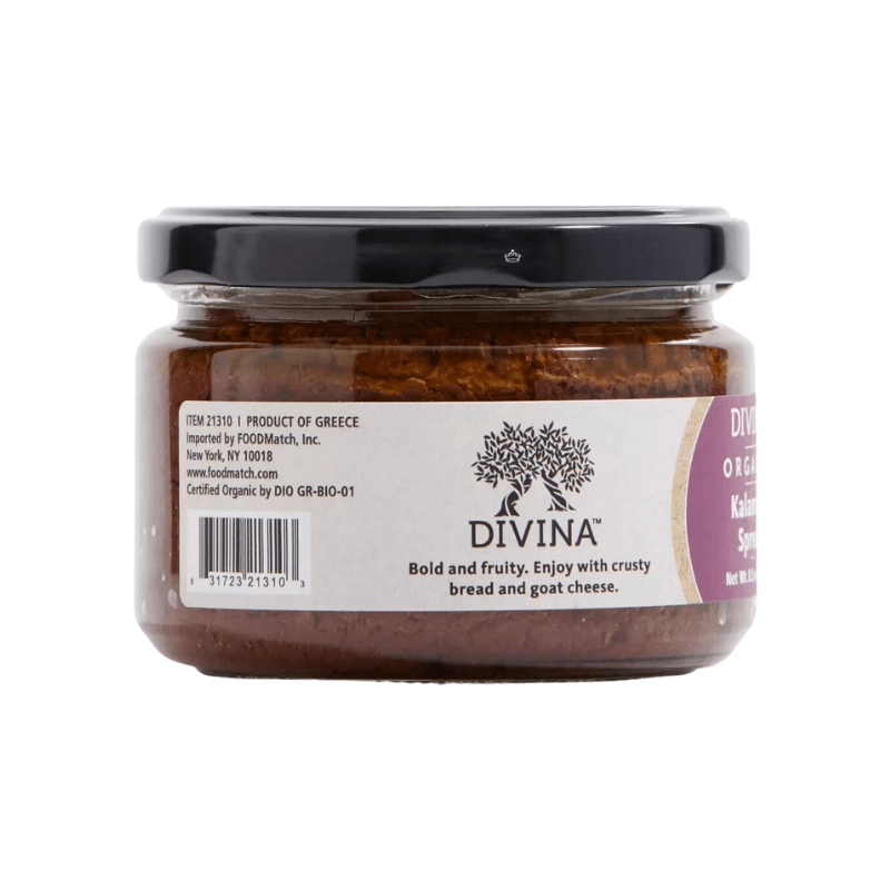 Divina Organic Kalamata Olive Spread, 8.5 oz Pantry Divina 