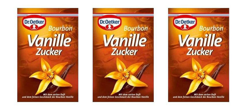 Dr. Oetker Bourbon Vanilla Sugar, Pack of 3 (5.7 grams each)