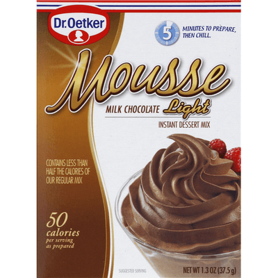 Dr. Oetker Light Chocolate Mousse, 1.3 oz Sweets & Snacks Dr. Oetker 