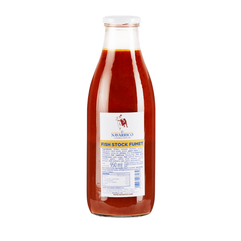 El Navarrico Fish Stock Fumet de Pescado, 950mL | Supermarket Italy