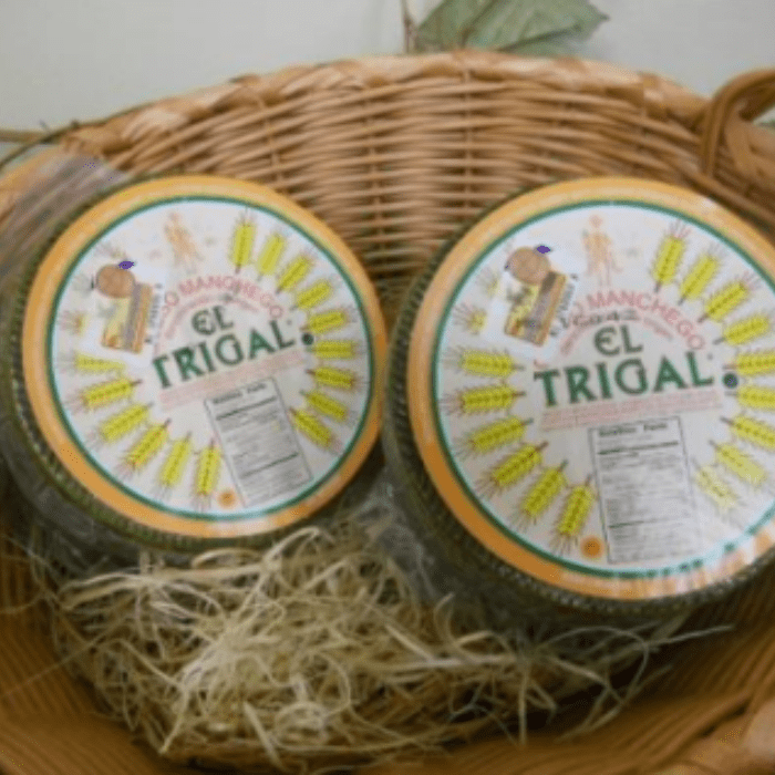 El Trigal Manchego D.O.P. Aged 3 Months Cheese, 2 lb. [Pack of 2] Cheese Mitica 