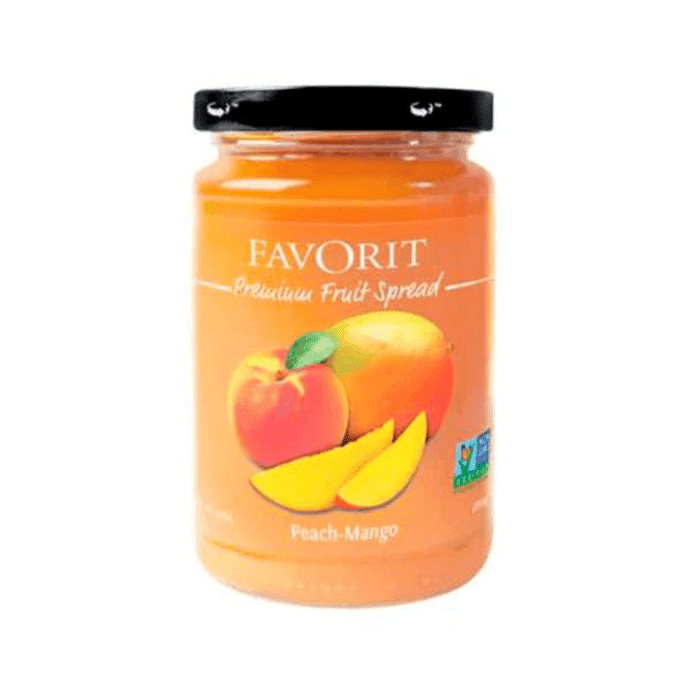 Favorit Peach Mango Fruit Spread, 12.3 oz Pantry Favorit 