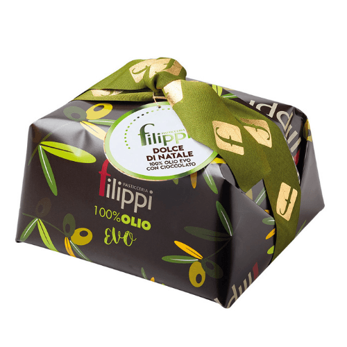 Filippi 100% Extra Virgin Olive Oil Panettone with Chocolate, 2.2 lbs Sweets & Snacks Filippi 