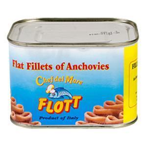 Flott Anchovies Fillets in Sunflower Oil - 28 oz