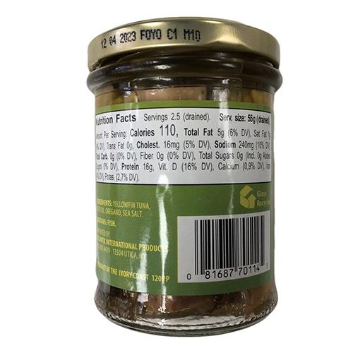 Flott Tuna in Olive Oil with Oregano, 6.7 oz Seafood Flott 
