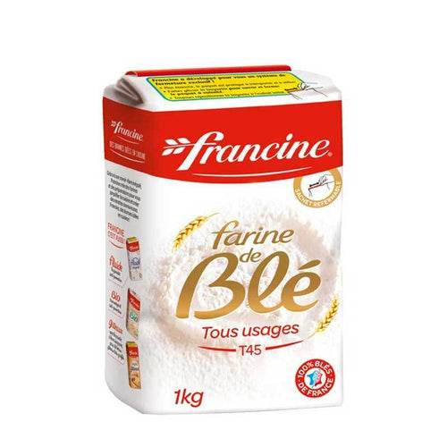 Francine Wheat Flour T45, 2.2 lbs (1kg) Pantry Francine 