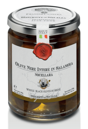Frantoi Cutrera Black Nocellara Olives in Brine, 10.2 oz Olives & Capers Frantoi Cutrera 