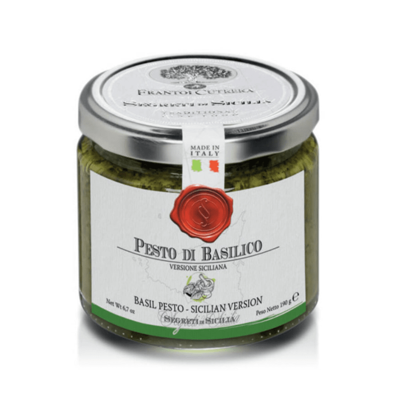 Frantoi Cutrera Segreti di Sicilia Basil Pesto Sicilian Style, 6.7 oz Sauces & Condiments Frantoi Cutrera 