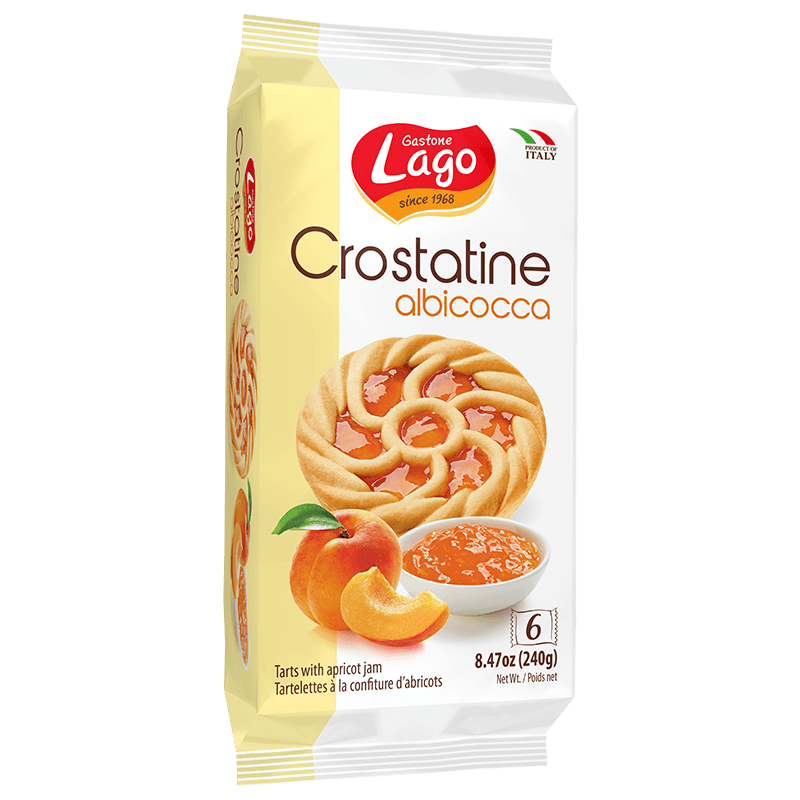 Gastone Lago Apricot Crostatine 8.47 oz Sweets & Snacks Gastone Lago 