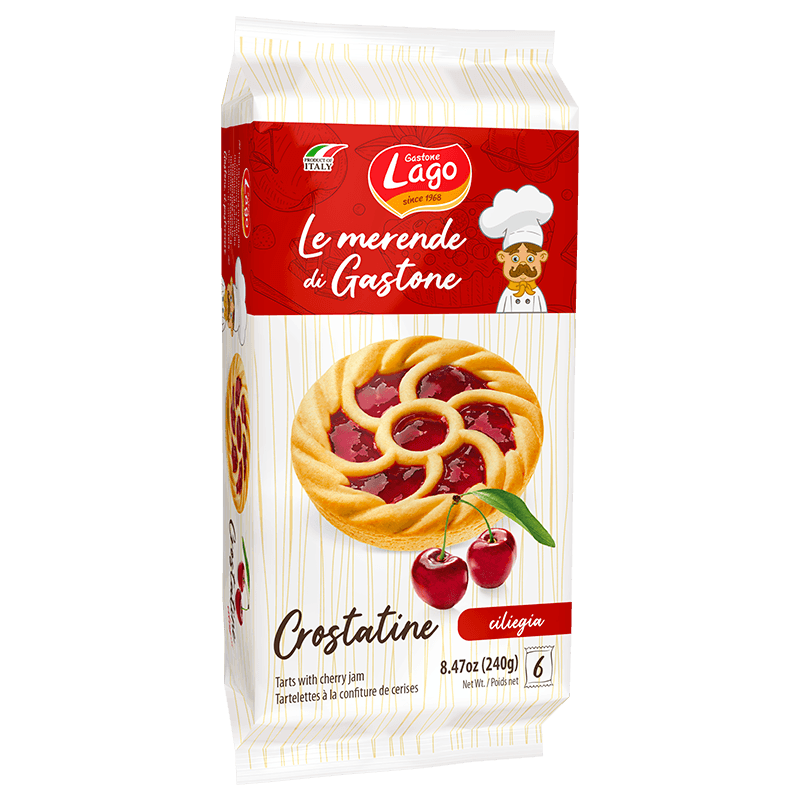 Gastone Lago Cherry Crostatine, 8.47 oz Sweets & Snacks Gastone Lago 