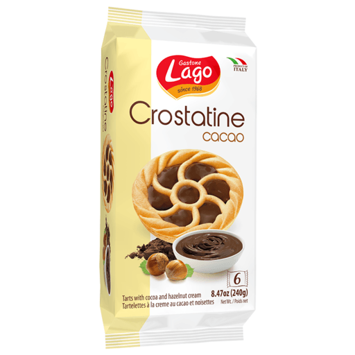 Gastone Lago Cocoa Crostatine, 8.47 oz Sweets & Snacks Gastone Lago 