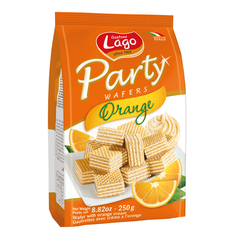 Gastone Lago Orange Wafers, 8.8 oz Sweets & Snacks Gastone Lago 