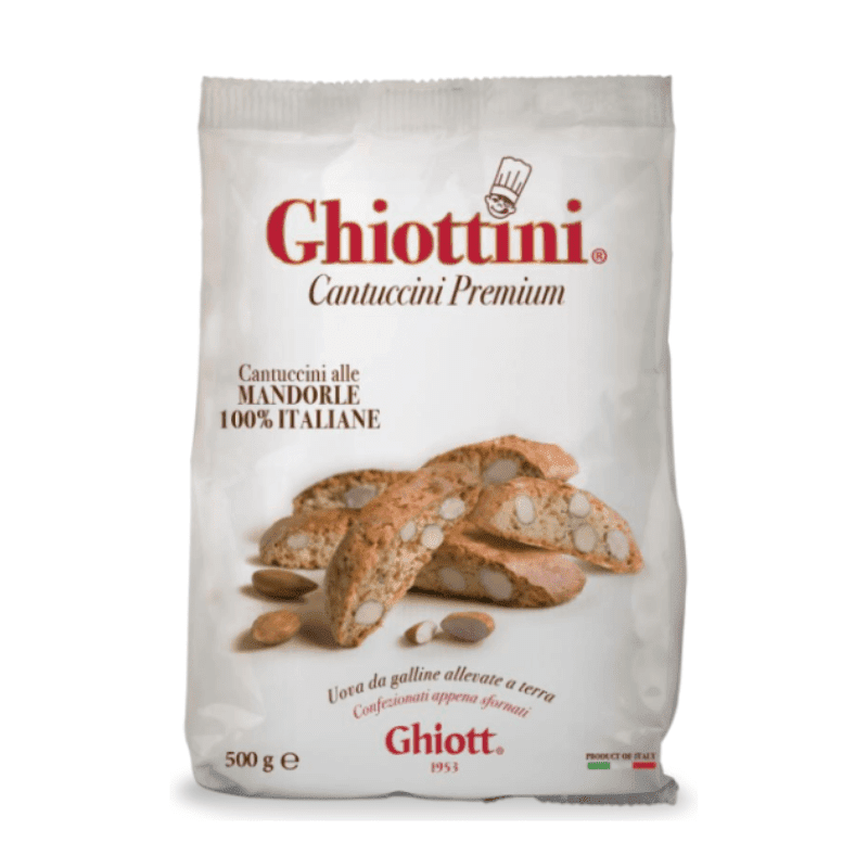 Ghiott Ghiottini Cantuccini alle Mandorle Almond Biscotti, 17.6 oz Sweets & Snacks Ghiott 