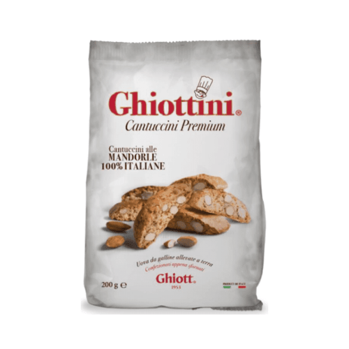Ghiott Ghiottini Cantuccini alle Mandorle Almond Biscotti, 7.05 oz Sweets & Snacks Ghiott 
