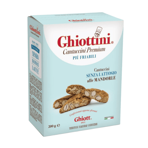 Ghiott Ghiottini Lactose Free Cantuccini with Almonds, 7.05 oz Sweets & Snacks Ghiott 
