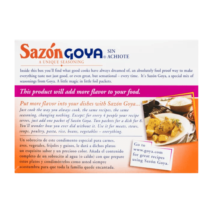 Goya Sazon without Annatto Seasoning, 2.11 oz Pantry Goya 