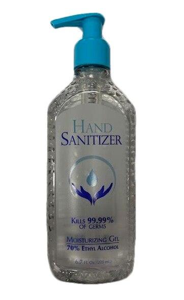 Hand Sanitizer Moisturizing Gel with 70% Ethyl Alcohol, 6.7 oz