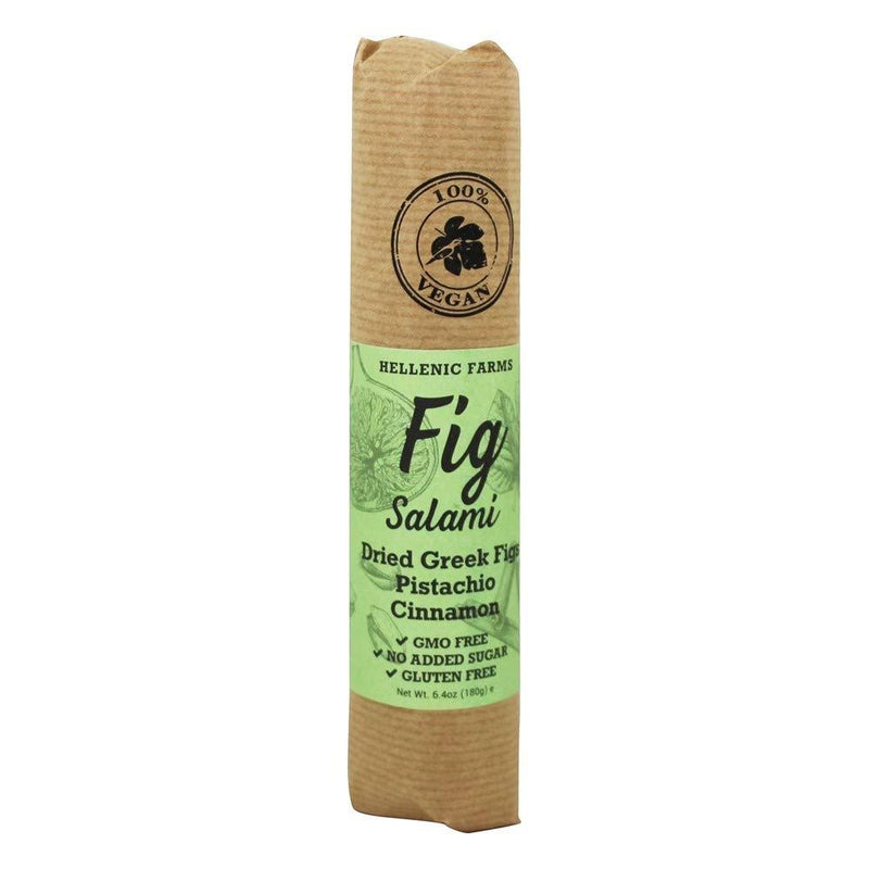 Hellenic Farms Fig Salami with Pistachio and Cinnamon, 6.4 oz Sweets & Snacks Hellenic Farms 