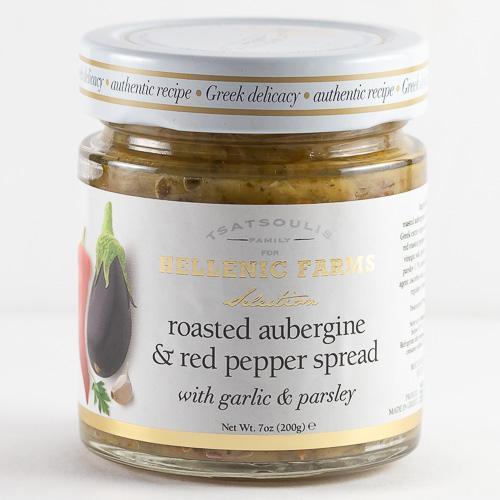 Hellenic Farms Roasted Aubergine and Red Pepper Spread, 7 oz Pantry Hellenic Farms 