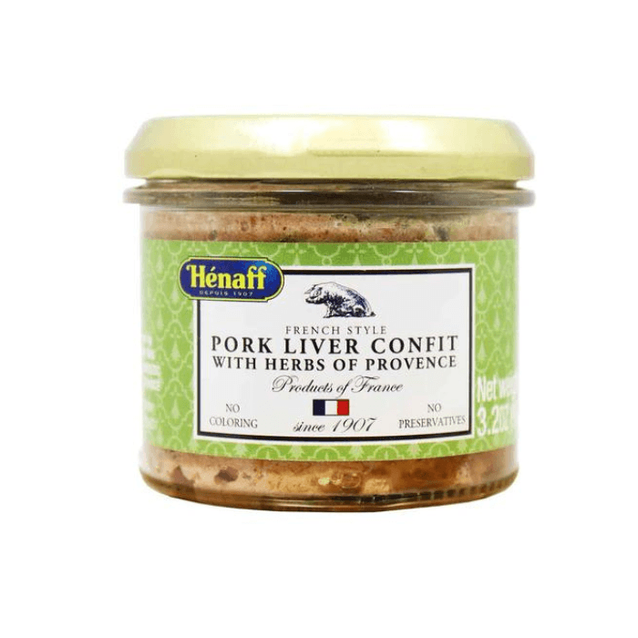 Henaff French Pork Liver Confit with Herbs of Provence, 3.2 oz Pantry Henaff 
