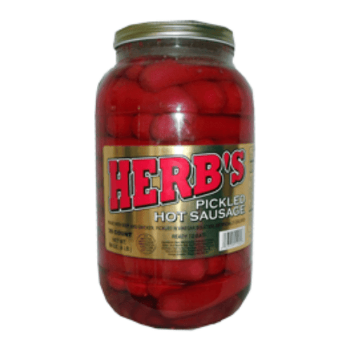 Herb's Red Hot Pickled Sausage, 4 Lbs Meats Herb's 