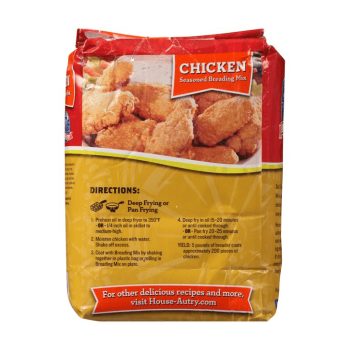 House Autry Chicken Breading Mix, 5 Lbs Pantry House Autry 