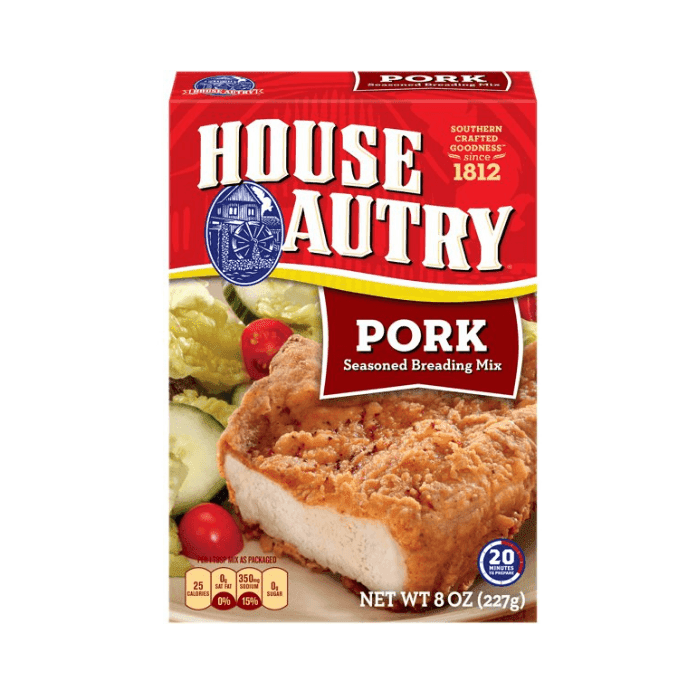 House Autry Pork Breading Mix, 8 oz Pantry House Autry 