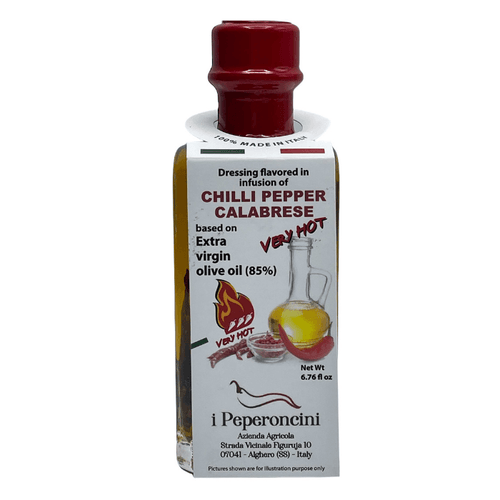 i Peperoncini Very Hot Extra Virgin Olive Oil with Calabrese Chili Pepper, 6.76 oz Oil & Vinegar i Peperoncini 