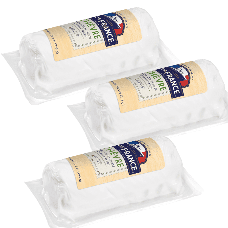 Ile de France Plain Goat Cheese Log, 10.5 oz [Pack of 3] Cheese vendor-unknown 