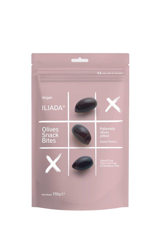 Iliada Kalamata Pitted Olives Snack Bites, 6 oz