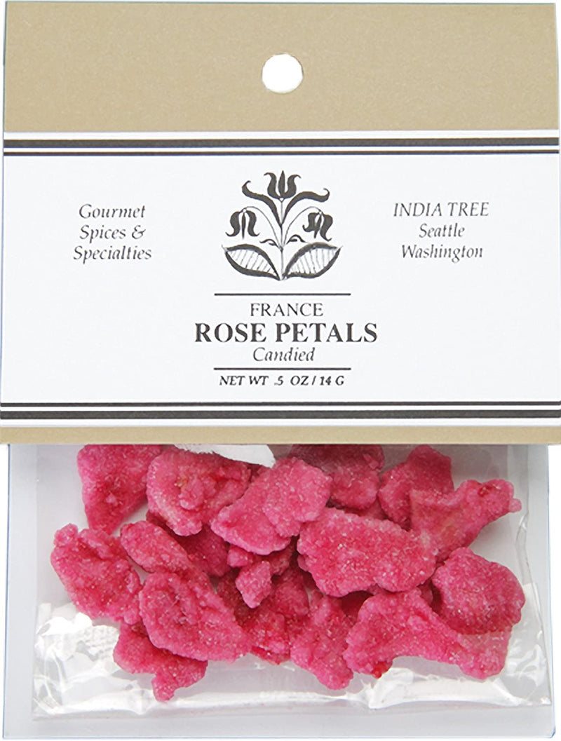 India Tree Candied Rose Petals, 0.5 oz Pantry India Tree 