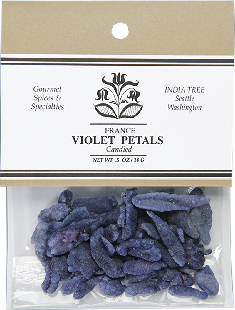 India Tree Candied Violet Petals, 0.5 oz (14 g) Pantry India Tree 