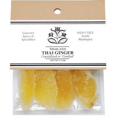 India Tree Thai Candied Ginger, 1.5 oz (42 g) Fruits & Veggies India Tree 