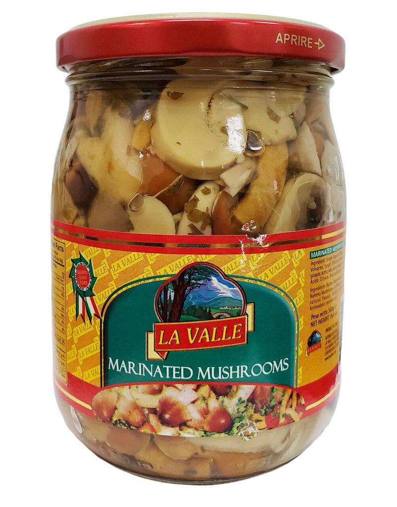 Italian Marinated Mushrooms in oil by La Valle - 19.4oz