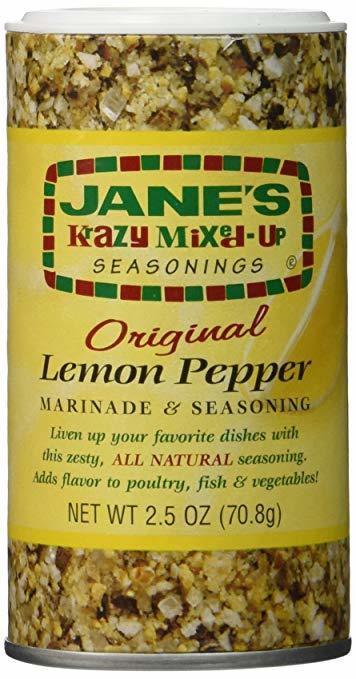 Jane's Krazy Lemon Pepper Marinade & Seasoning, 2.5 oz