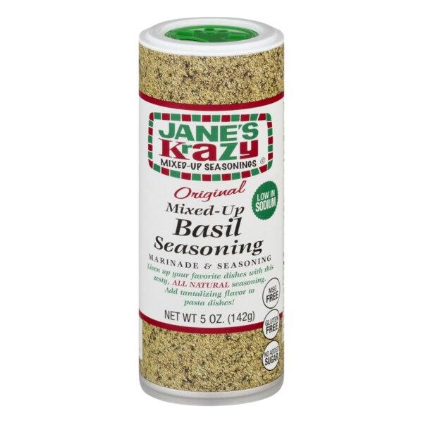 Jane's Krazy Mixed-Up Basil Seasoning, 5 oz