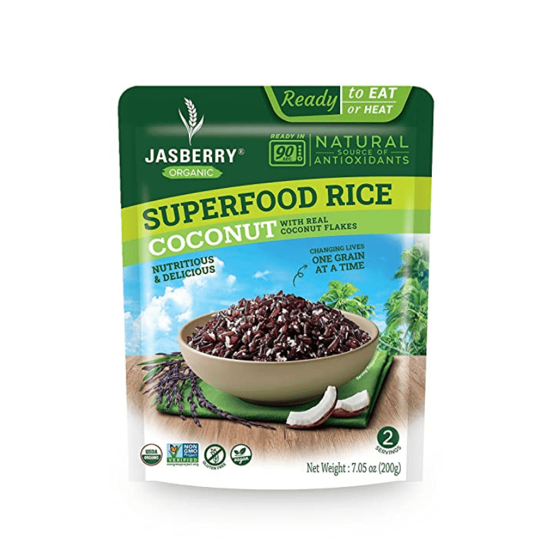 Jasberry Organic Ready to Eat Coconut Superfood Rice, 7.05 oz Pasta & Dry Goods Jasberry 