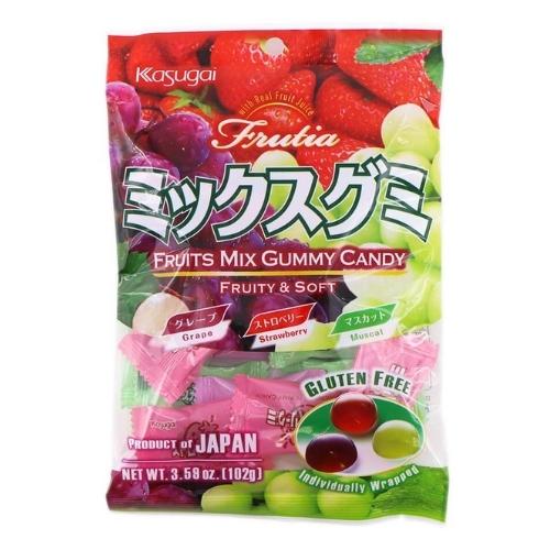 Kasugai Frutia Fruits Mix Gummy Candy, 3.59 oz Sweets & Snacks Kasugai 