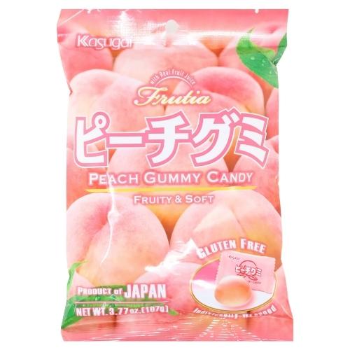 Kasugai Frutia Peach Gummy Candy, 3.77 oz Sweets & Snacks Kasugai 