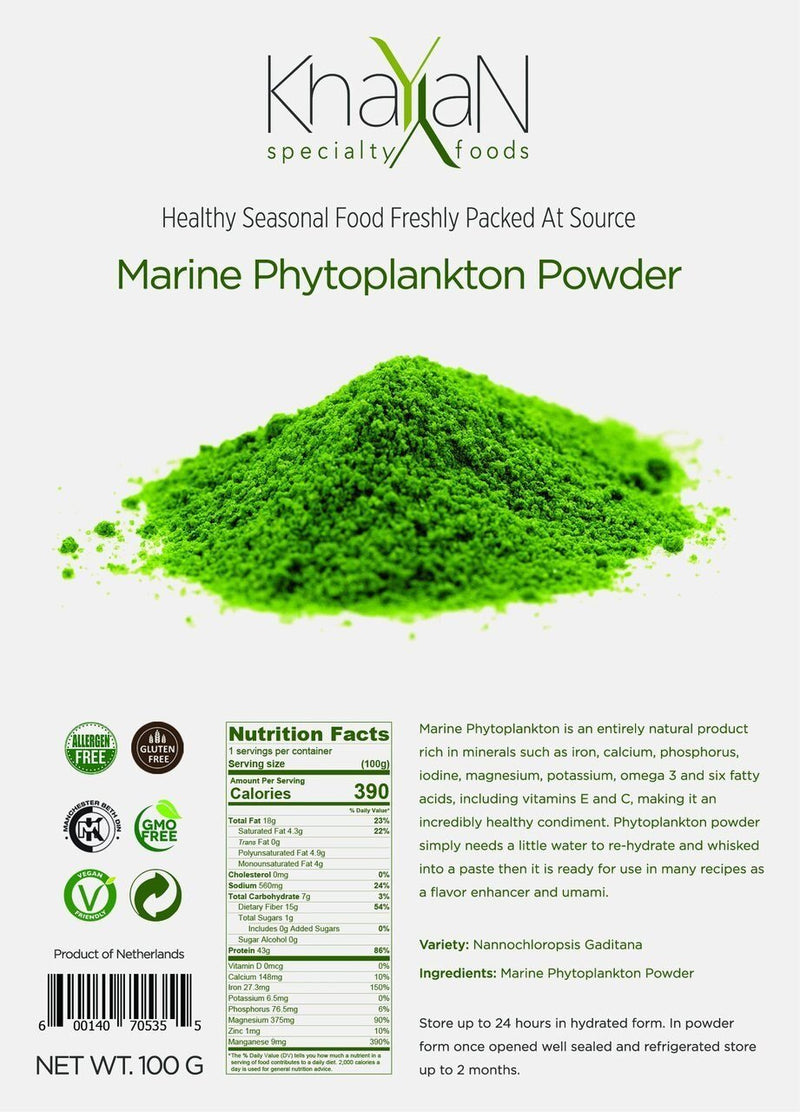 Khayyan Marine Phytoplankton Powder, 100 grams